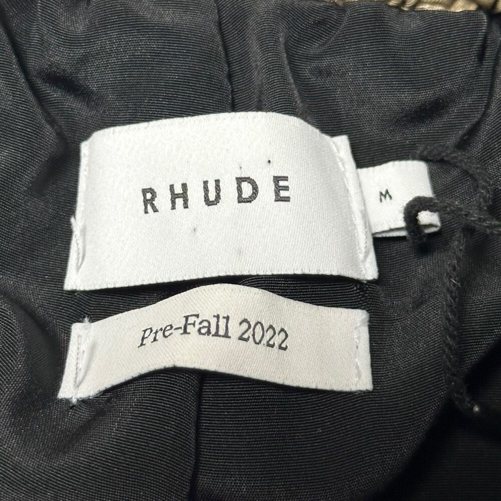 Rhude Pre-Fall 2022 Cargo Pants Khaki Beige Nylon Drawstring Utility Jogger Sz M - Picture 4 of 11